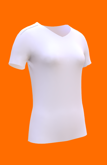 Playera Cuello V Dama - TK
